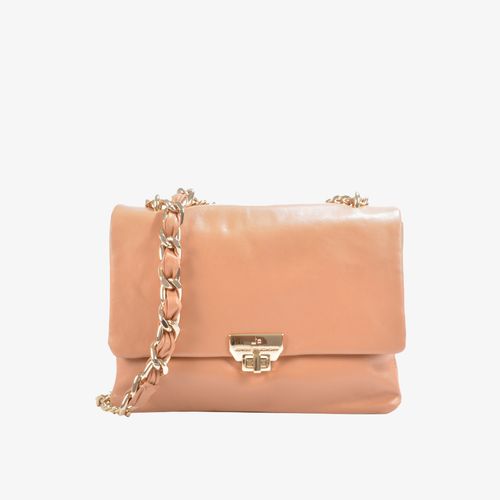 Bolsa Crossbody Caramelo Tan Couro