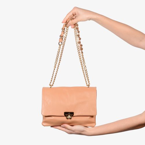 Bolsa Crossbody Caramelo Tan Couro