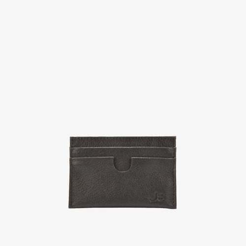 Porta Cartões Masculino Preto Couro