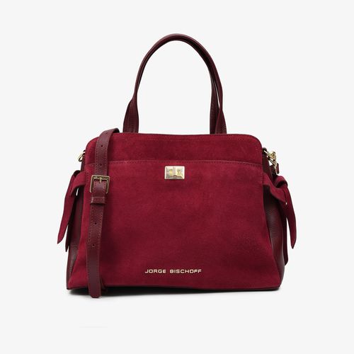 Bolsa Tote Vinho Dark Cherry Couro