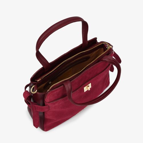 Bolsa Tote Vinho Dark Cherry Couro