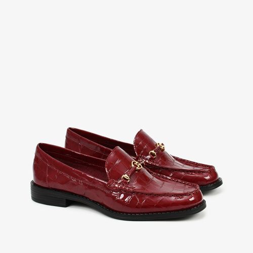 Loafer Vinho Cabernet Bridão Mandala Couro