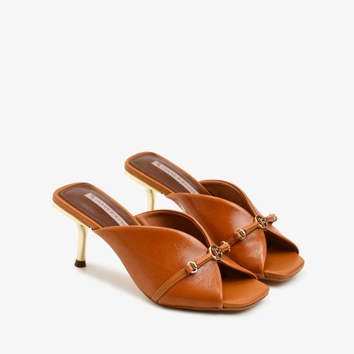 Tamanco Caramelo Tanino Couro Caseinado