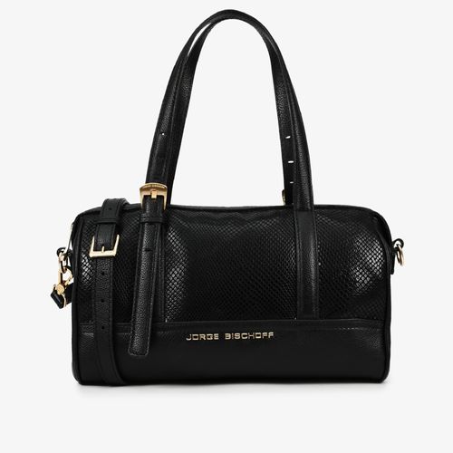 Bolsa Baú Preto Couro