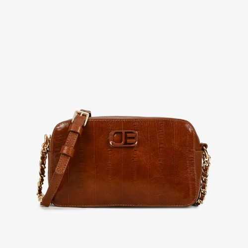 Bolsa Transversal Marrom Tabaco Couro