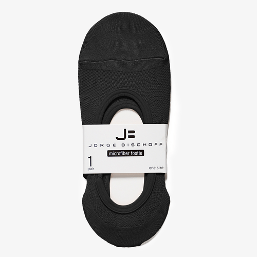 Meia Preta Curta Microfibra Jb