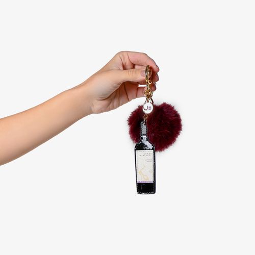 Bag Charm Preto Garrafa Vinho Malbec Jb