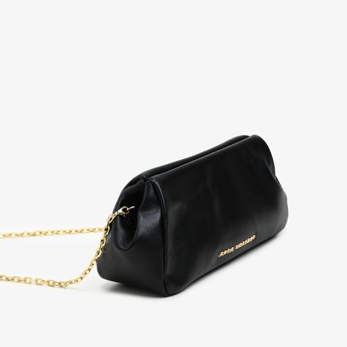 Bolsa Clutch Preto Couro