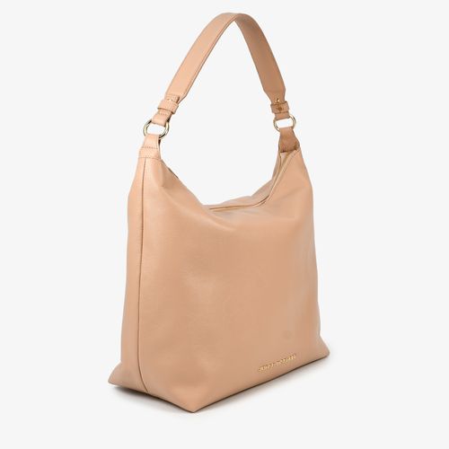 Bolsa Hobo Nude Carvalho Couro