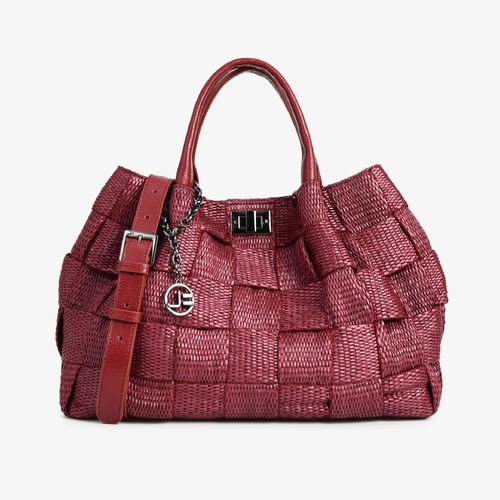 Bolsa Tote Vinho Cabernet Ráfia