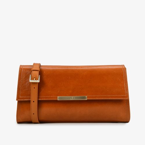 Bolsa Transversal Caramelo Tanino Couro Caseinado