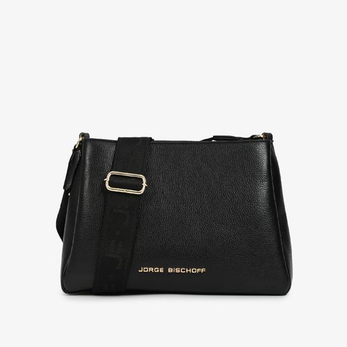 Bolsa Transversal Preto Couro