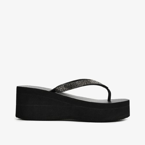 Chinelo Plataforma Preto Jb
