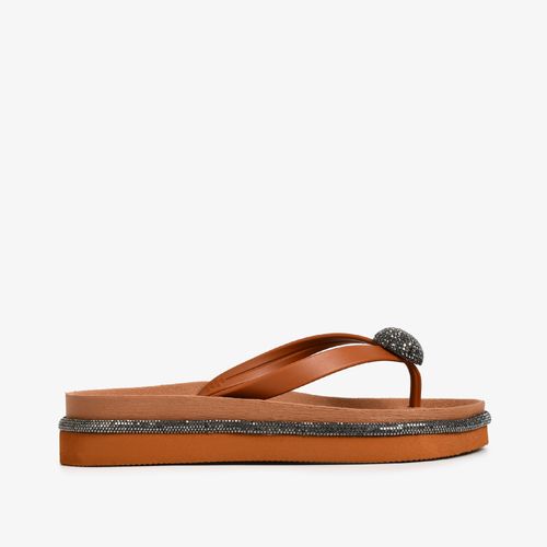 Chinelo Slide Caramelo Andina Jb