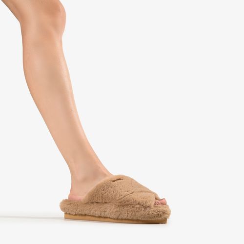 Chinelo Slide Pelo Nude Carvalho Jb