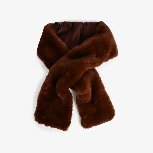 Estola Dark Rum Tecido Pêlo