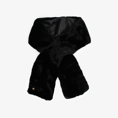 Estola Preto Tecido Pêlo