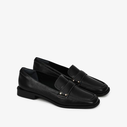 Loafer Preto Couro