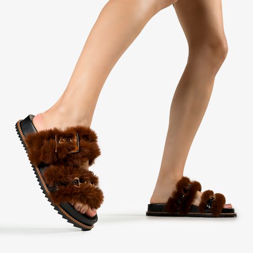 Slide Marrom Terroir Fivelas Plumas