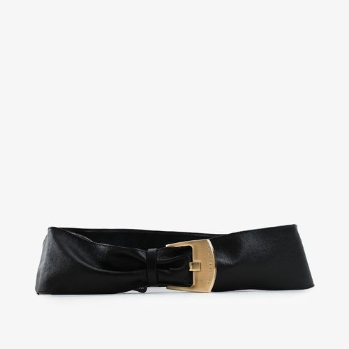 Cinto Largo Preto Couro