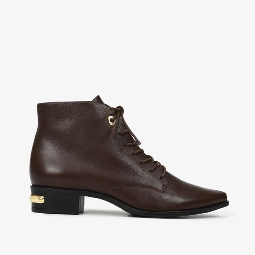 Bota Salto Baixo Marrom Terroir Couro