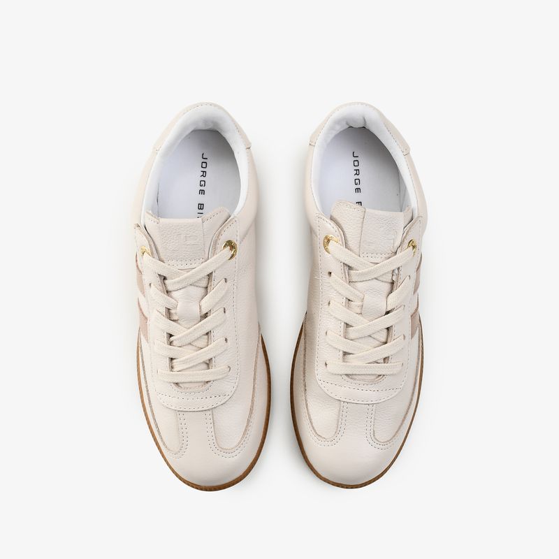 ジロ Tênis Off White Nude Listra Couro - Jorge Bischoff | Sapatos