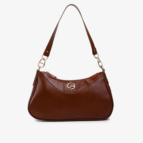 Bolsa Baguete Marrom Tabaco Couro