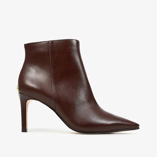 Bota Marrom Terroir Cano Curto Salto Alto Couro