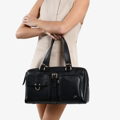 Bolsa Tote Preto Couro
