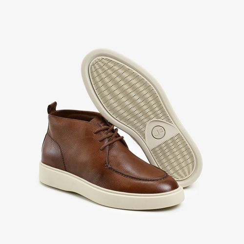 Bota Masculina Caramelo Tan Couro