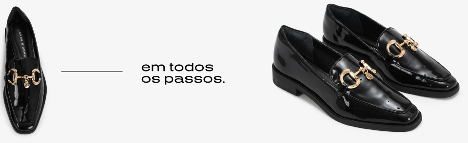 Sapatos feminino em couro e bolsa feminina em couro Jorge Bischoff